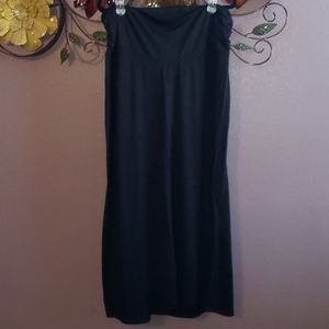 Black maternity maxi skirt